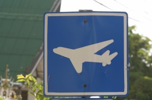 airplane sign