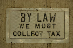 tax sign